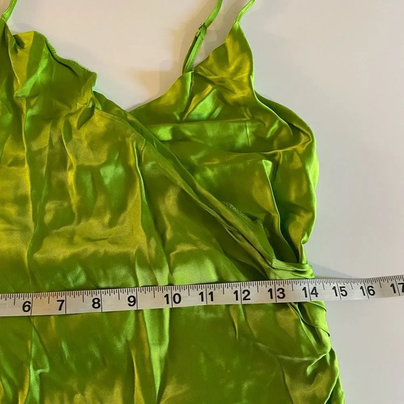 Zara neon green slip dress - Picture 13 of 16